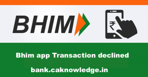 Bhim app transaction declined