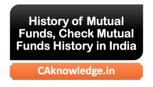History of Mutual Funds