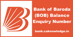 BOB Balance Enquiry Number