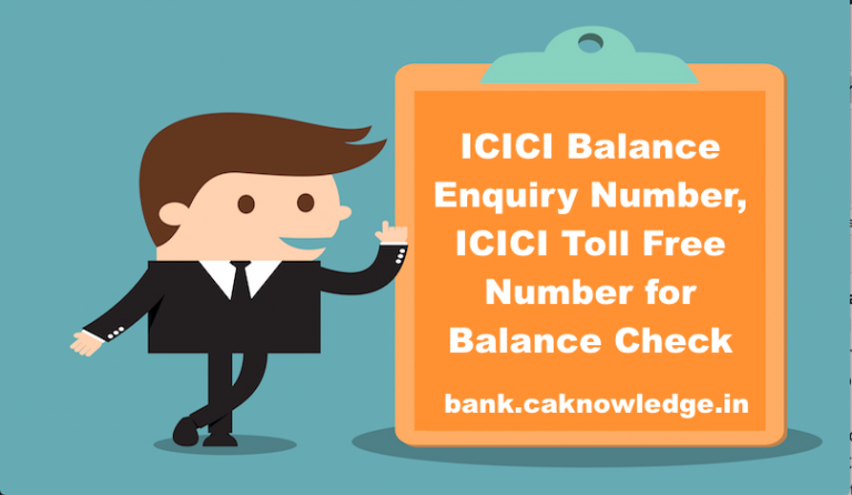 ICICI Balance Enquiry Number