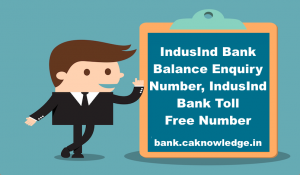IndusInd Bank Balance Enquiry Number, IndusInd Bank Toll Free Number