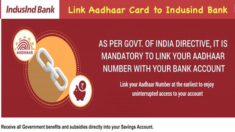 Link Aadhaar Card to Indusind Bank via Online