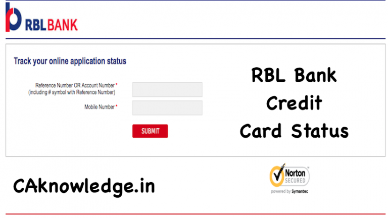 RBL Credit Card Status