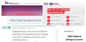 Top zero balance savings account
