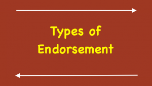 Types of endorsement