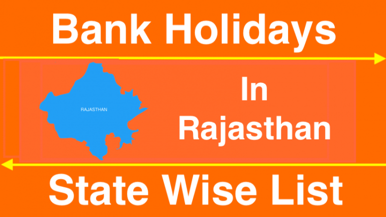 Bank Holidays In Rajasthan