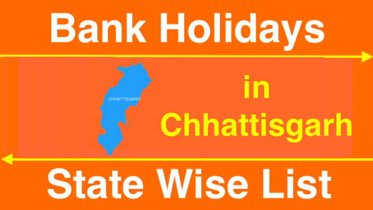 Bank Holidays in Chhattisgarh