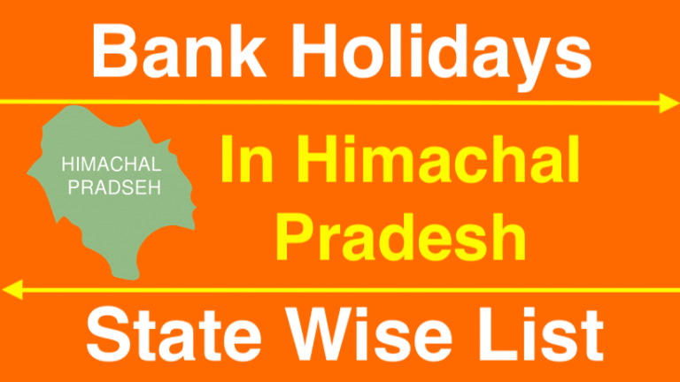 Bank Holidays in Himachal Pradesh