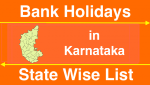 Bank Holidays in Karnataka