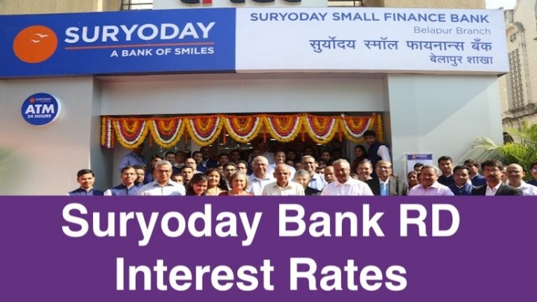 Suryoday Bank RD Interest Rates