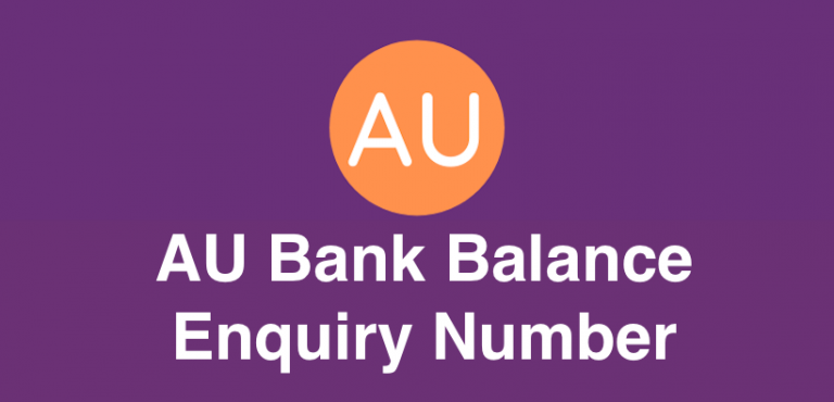 AU Bank Balance Enquiry Number