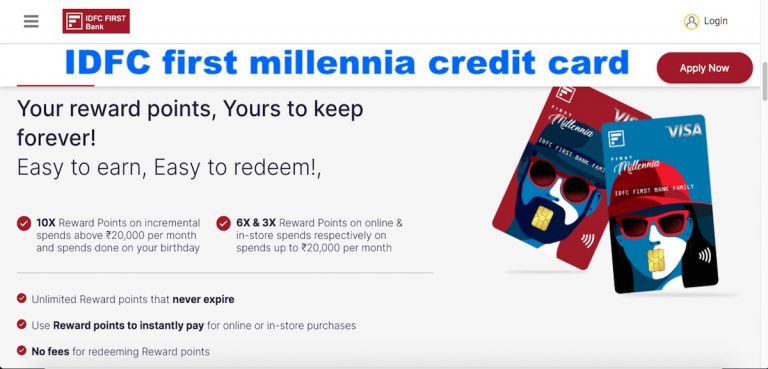 IDFC first millennia credit card